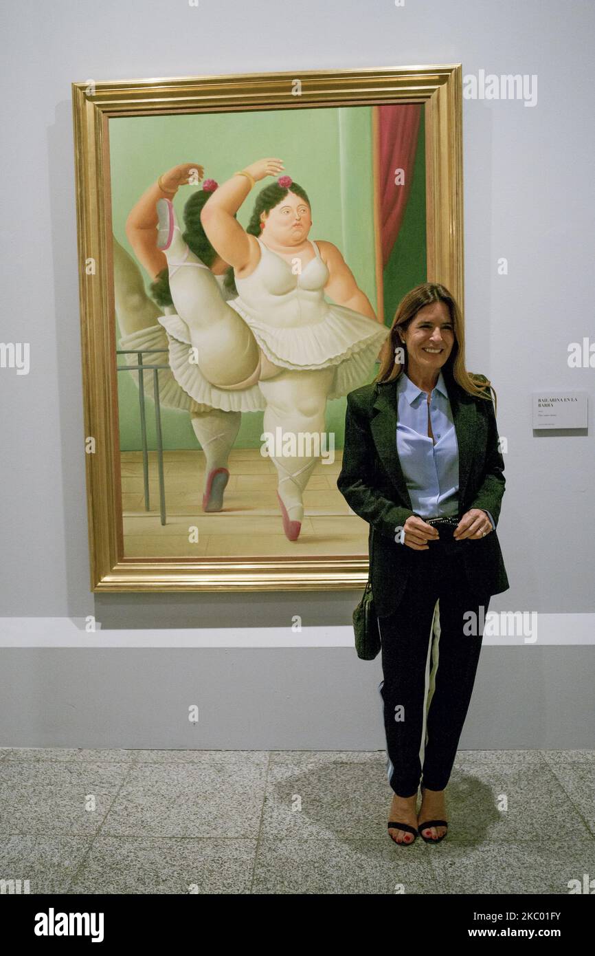 Lina Botero during inauguration of Botero: 60 years of painting / 60 anos de Pintura exhibition in Madrid, 16 September 2020. Spain (Photo by Oscar Gonzalez/NurPhoto) Stock Photo