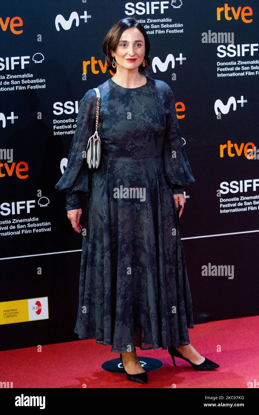 Marisa Fernandez Armenteros attends the 'Rifkin's Festival' Premiere during the 68th San Sebastian International Film Festival at the Kursaal Palace on September 18, 2020 in San Sebastian, Spain. (Photo by Frank Lovicario/NurPhoto) Stock Photo