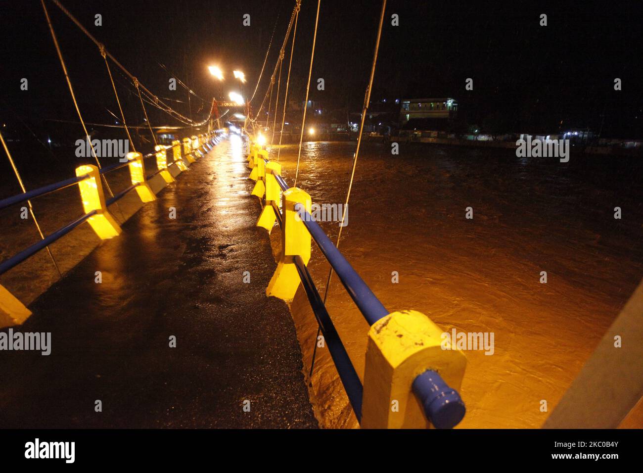 Rising Water Level Ciliwung River Is Seen In Katulampa Dam In Bogor