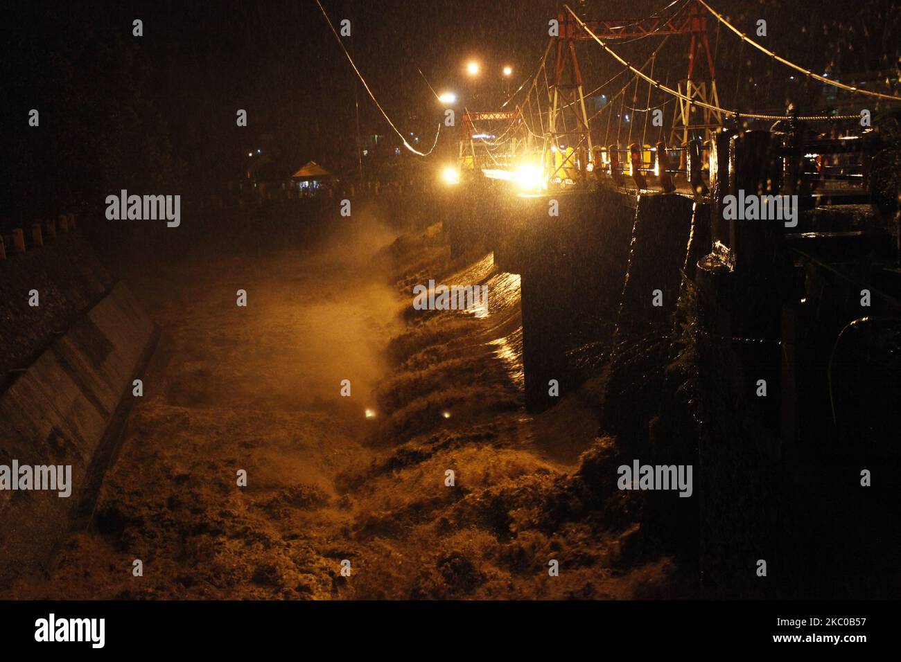 Rising water level ciliwung river hi-res stock photography and images ...