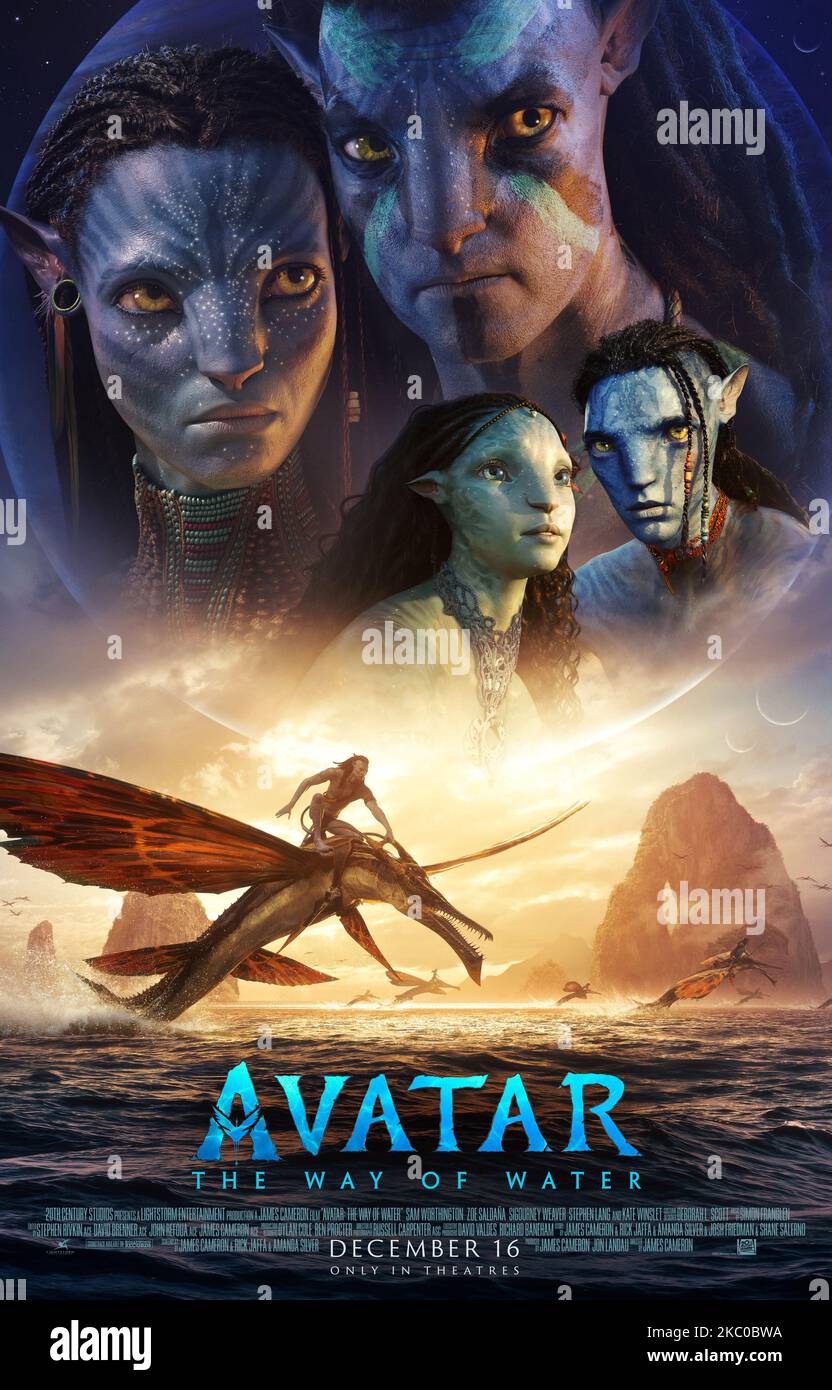 Avatar The Way of Water  Poster Stock Photo