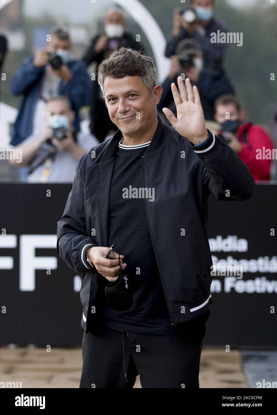 Alejandro Sanz, arrives at San Sebastian Film Festival on September 19, 2020 in San Sebastian, Spain. (Photo by COOLMedia/NurPhoto) Stock Photo