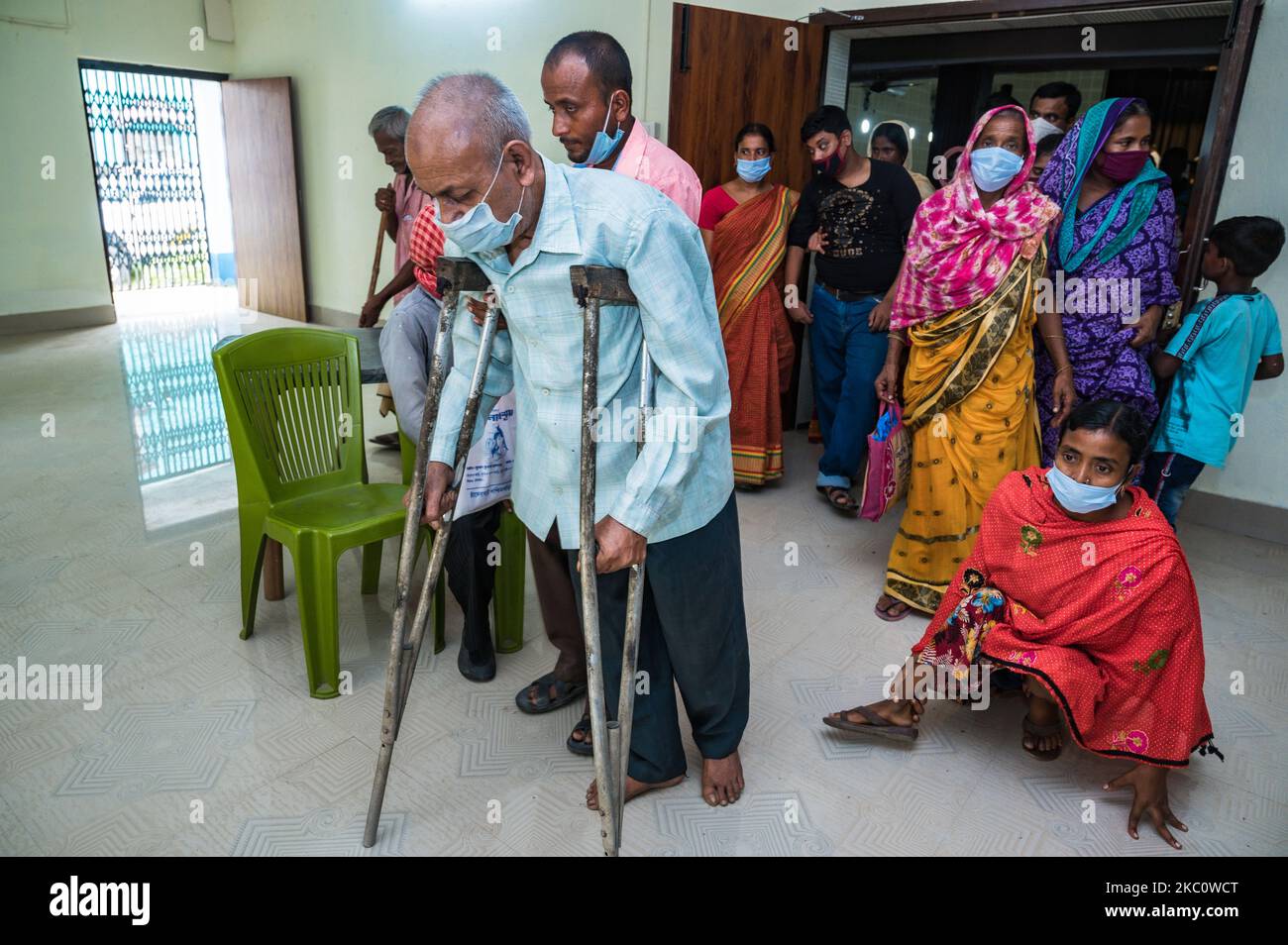 A distribution of disability aids donation function was held at the