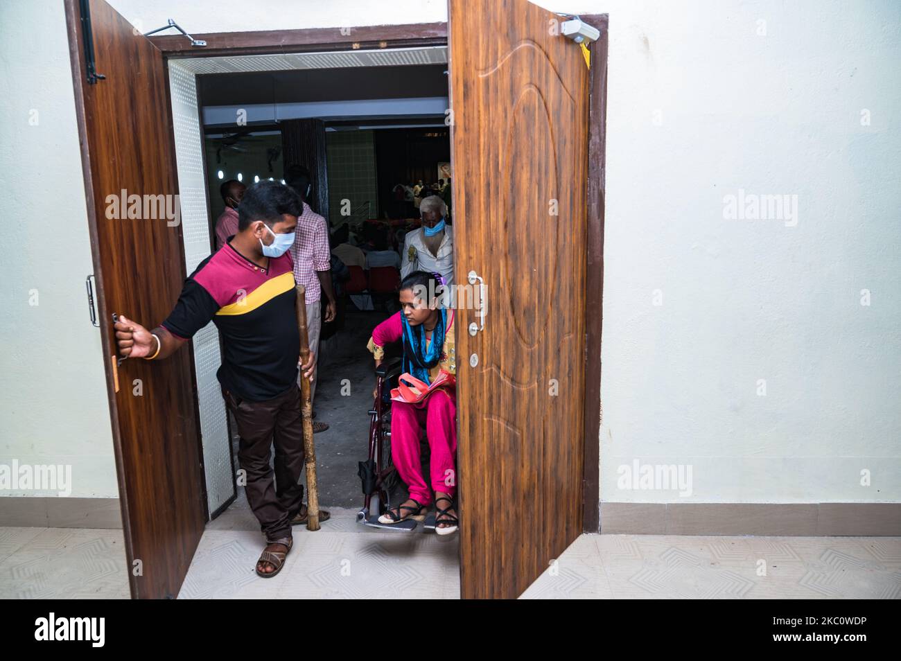 A distribution of disability aids donation function was held at the