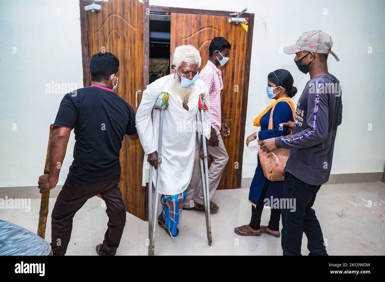 A distribution of disability aids donation function was held at the