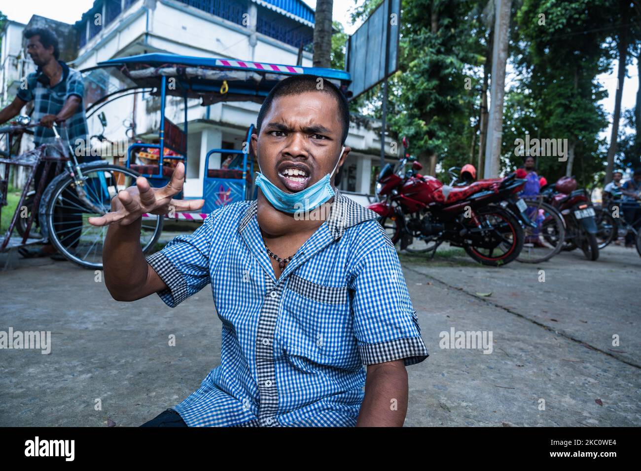 A distribution of disability aids donation function was held at the