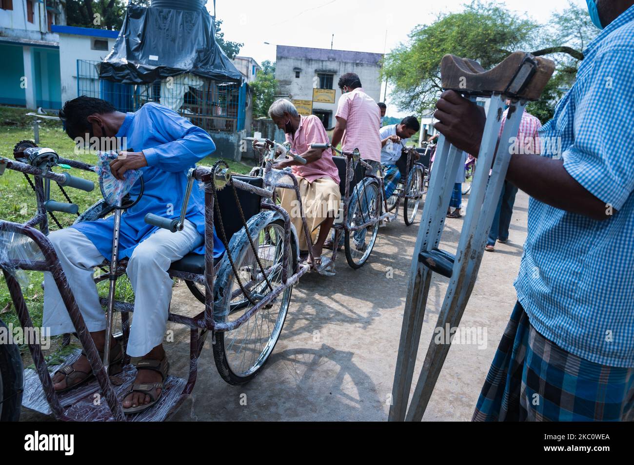 A distribution of disability aids donation function was held at the