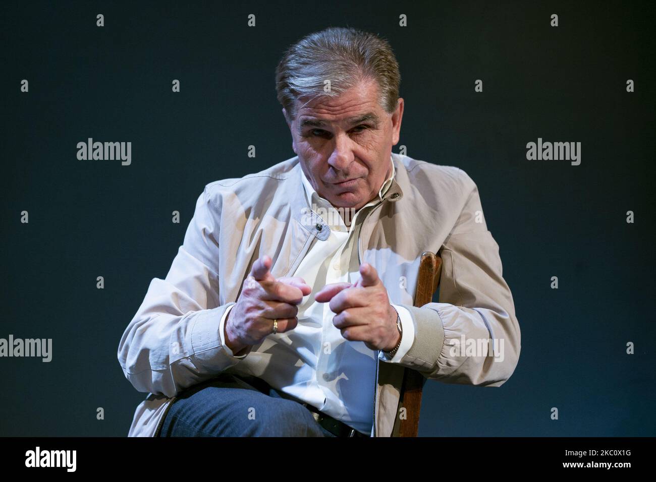 Actor Pedro Ruiz poses during the portrait session at the Infanta