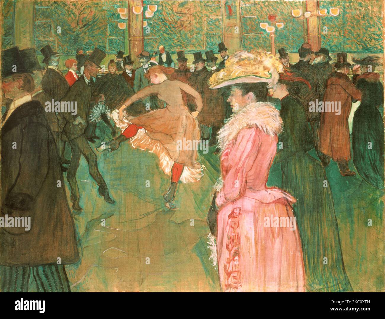 Henri de Toulouse-Lautrec - At the Moulin Rouge, The Dance - 1890 Stock Photo