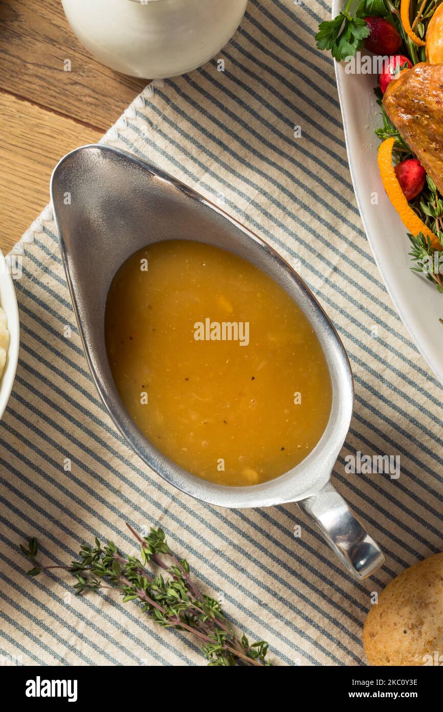 Homemade Thanksgiving Turkey Gravy In A Boat Stock Photo Alamy homemade-thanksgiving-turkey-gravy-in-a-boat-stock-photo-alamy
