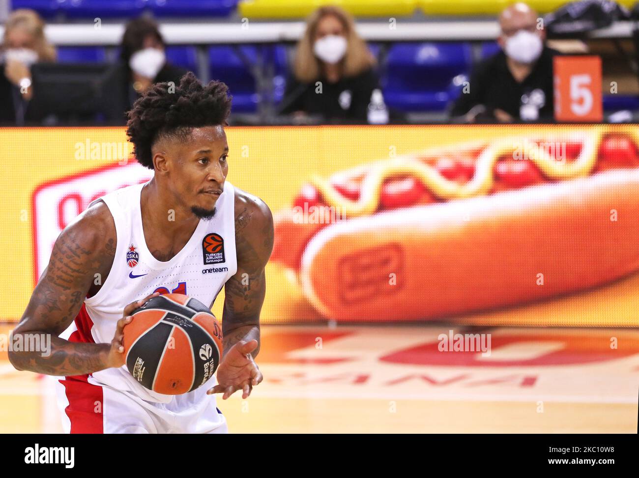 Will Clyburn during the match between FC Barcelona and CSKA Moscow, corresponding to the week 1 of the Euroleague, played at the Palau Blaugrana, on 01st October 2020, in Barcelona, Spain. (Photo by Joan Valls/Urbanandsport/NurPhoto) Stock Photo