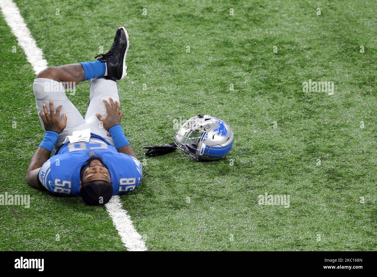 Detroit Lions outside linebacker Jamie Collins (58) is seen during the