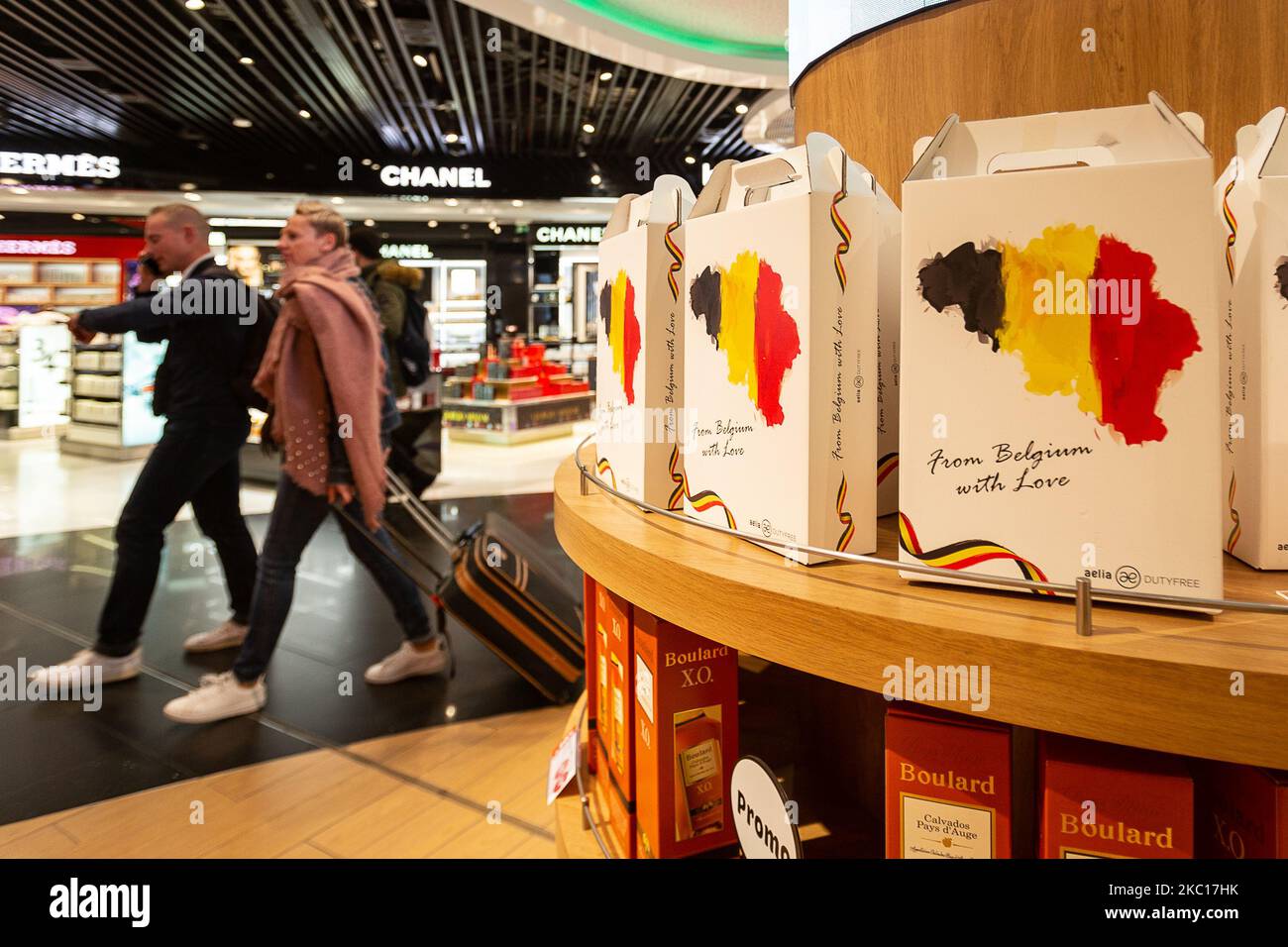 Illustration picture shows the duty free shop of Brussels Airport in Illustration picture shows the duty free shop of Brussels Airport in