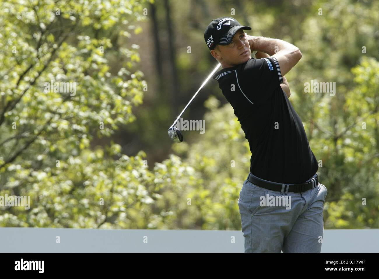 Alexander Noren of Sweden in action during the second round of the Ballantine's Championship at Blackstone Golf Club in Icheon, South Korea on April 27, 2012. (Photo by Seung-il Ryu/NurPhoto) Stock Photo