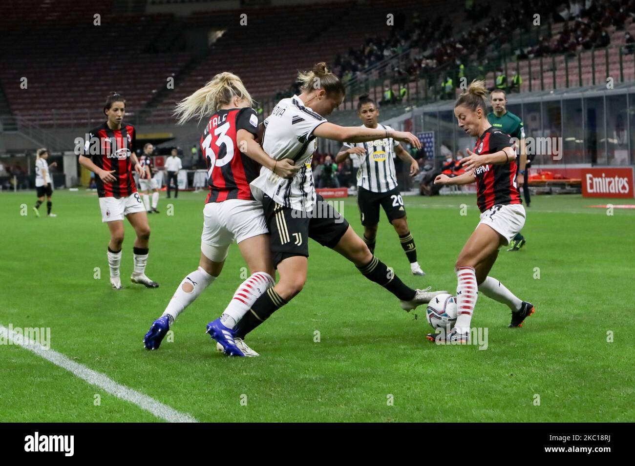 Francesca Vitale (AC Milan) during AC Milan vs ACF Fiorentina femminile,  Italian football Serie A Women mat - Photo .LiveMedia/Francesco Scaccianoce  Stock Photo - Alamy