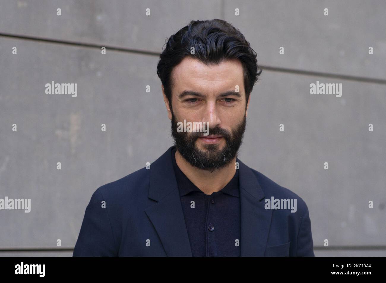 Actor Javier Rey announces the Spanish films candidates to Oscars awards on October 06, 2020 in Madrid, Spain. (Photo by Oscar Gonzalez/NurPhoto) Stock Photo