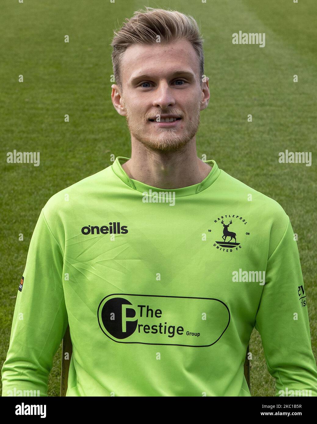 Henrich Ravas during the Hartlepool United 1st team squad photocall at