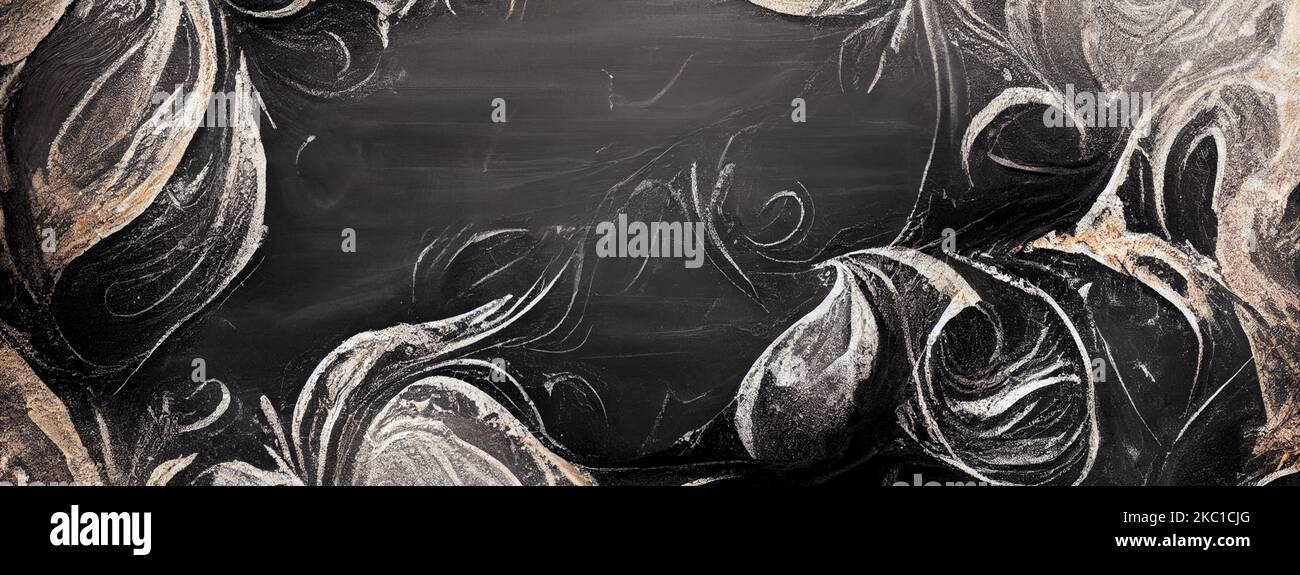 Abstract dark background, grey chalkboard with drawings Stock Photo Alamy