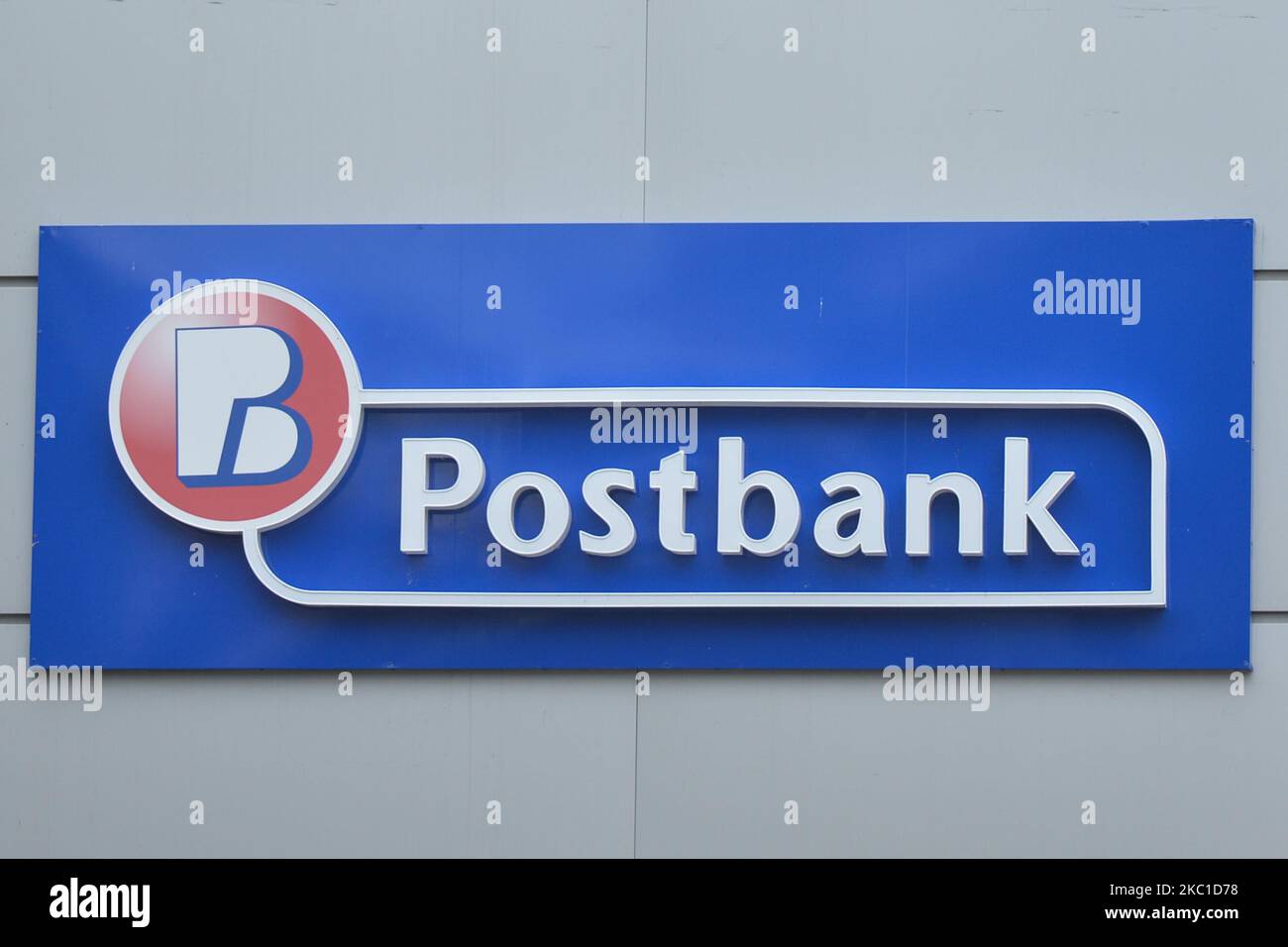 A logo of Postbank, legally named Eurobank Bulgaria AD, the fifth ...