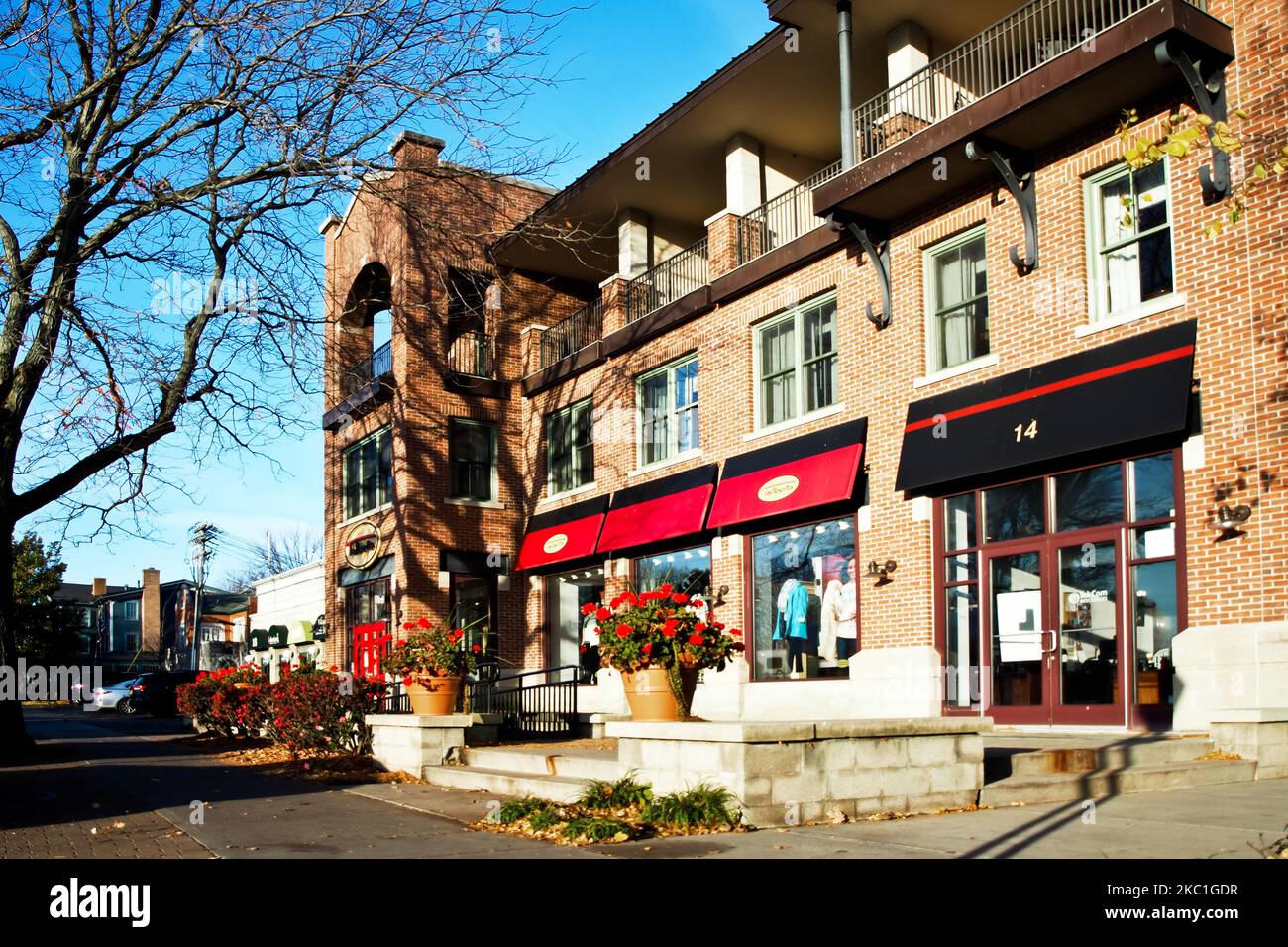 Skaneateles, New York, USA. November 4, 2022. Charming shops and