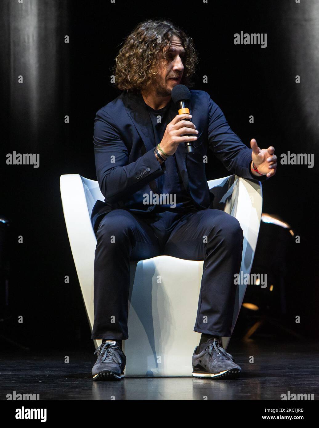 Carles Puyol attends at Festival dello Sport at Teatro Strehler in Milan, Italy, on October 11 2020 (Photo by Mairo Cinquetti/NurPhoto) Stock Photo