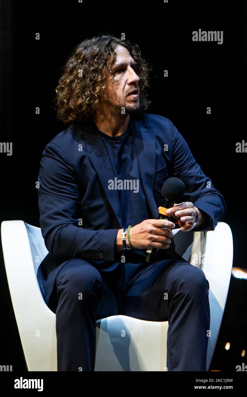 Carles Puyol attends at Festival dello Sport at Teatro Strehler in Milan, Italy, on October 11 2020 (Photo by Mairo Cinquetti/NurPhoto) Stock Photo