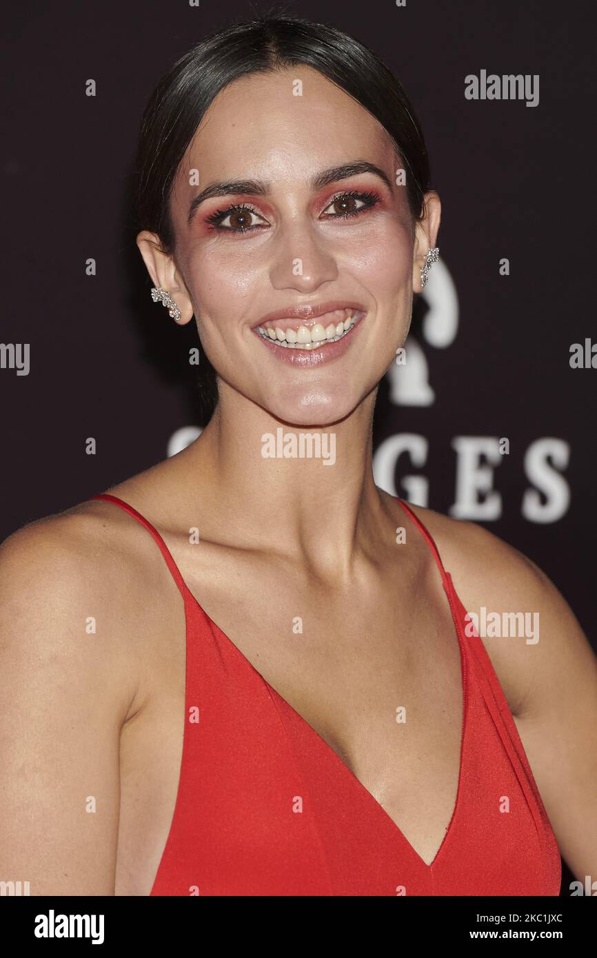 Megan Montaner attends the '30 Monedas' Sitges film festival Red Carpet