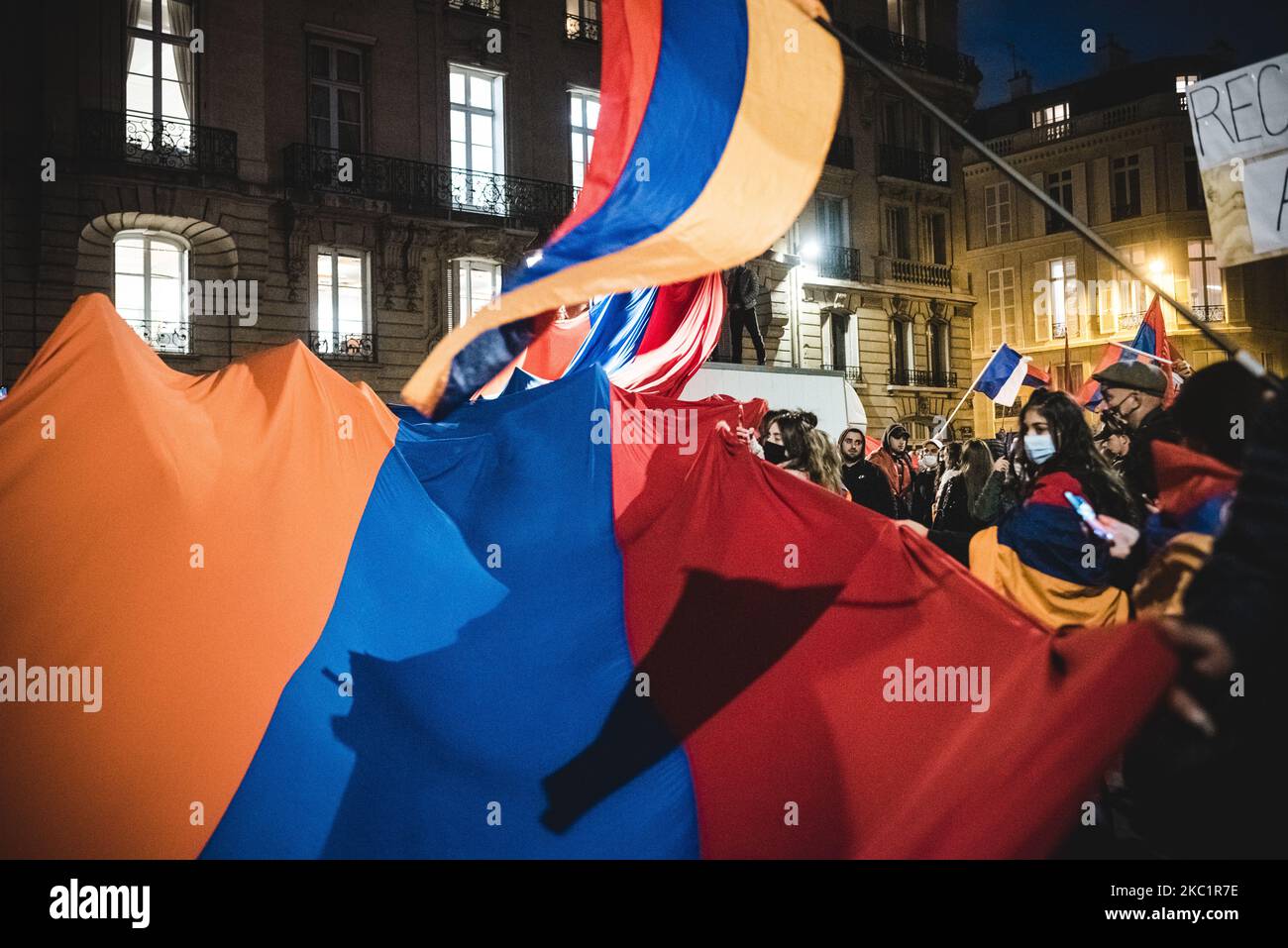 Several thousand members of the Armenian diaspora in France gathered in ...