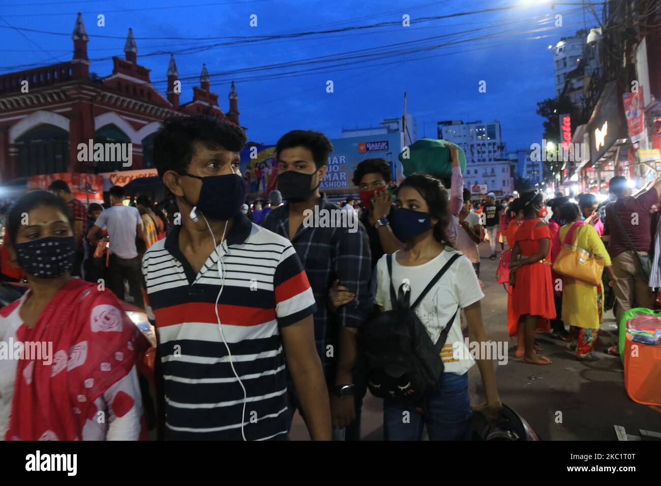People crowed bussy to shopping at a City Maket Area ,Puja shopping ...