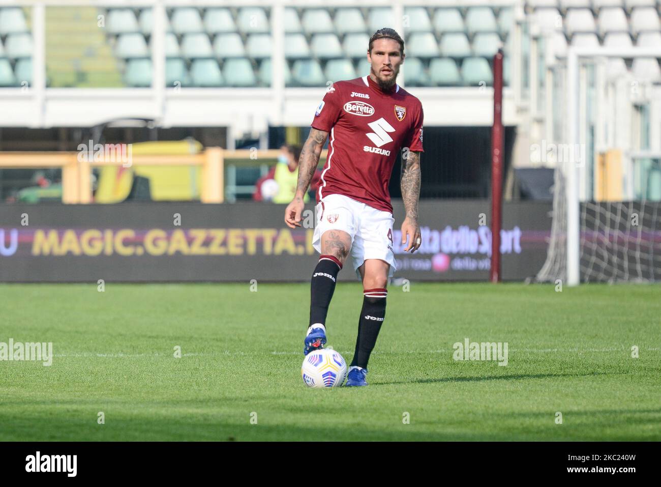 during the Serie A football match between Torino FC and Cagliari Calcio
