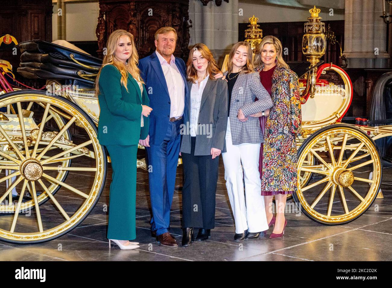King Willem-Alexander and Queen Maxima of the Netherlands with their ...