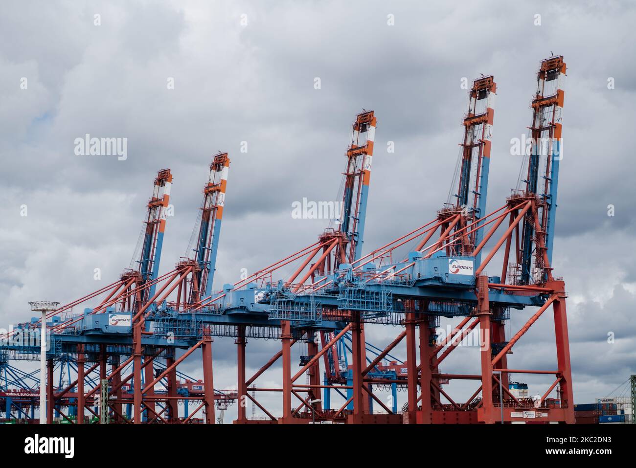 The port of hamburg is the largest seaport in Germany Stock Photo Alamy