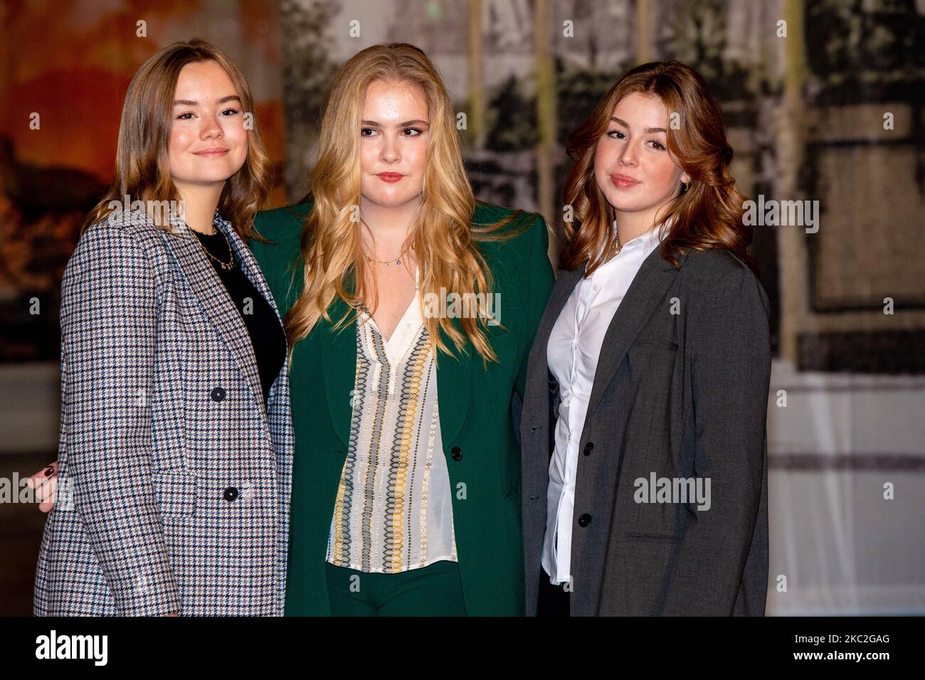 Princess Amalia, Princess Alexia and Princess Ariane of the Netherlands ...