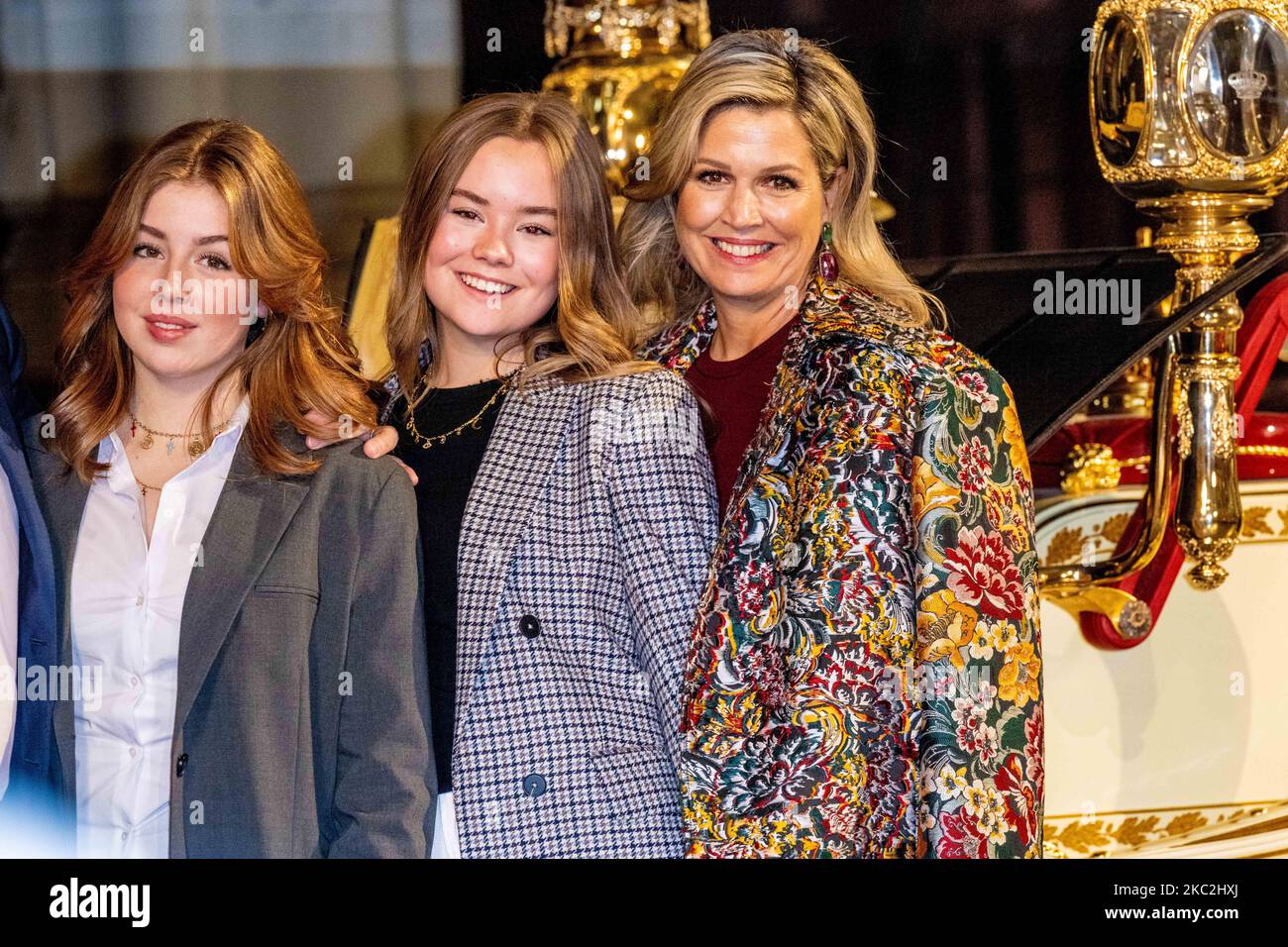 Queen Maxima of the Netherlands with Princess Alexia and Princess ...