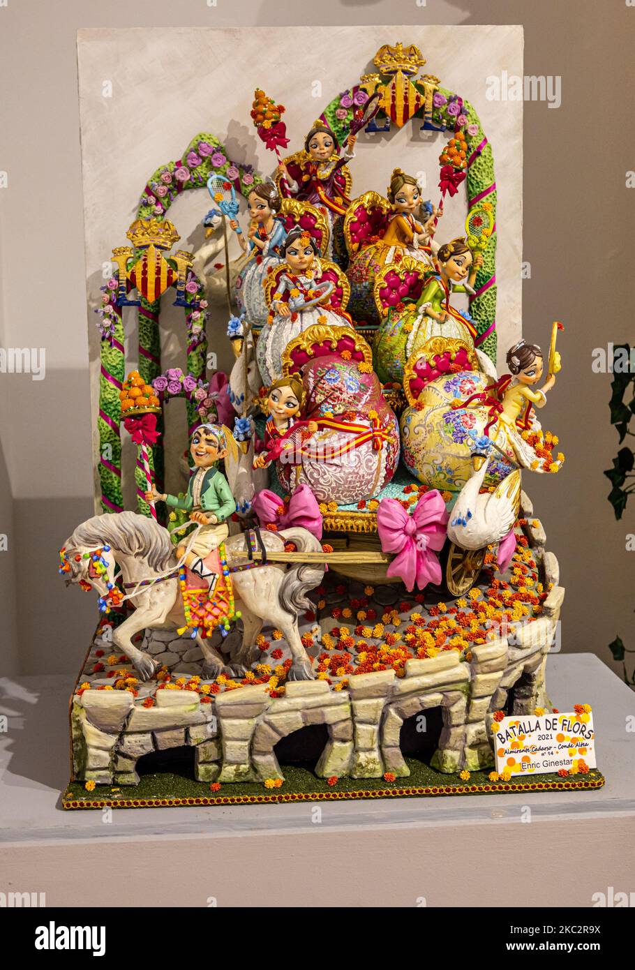 2021 pardoned Ninot Child 'Battle of the flowers', Museu Faller de València, Spain Stock Photo