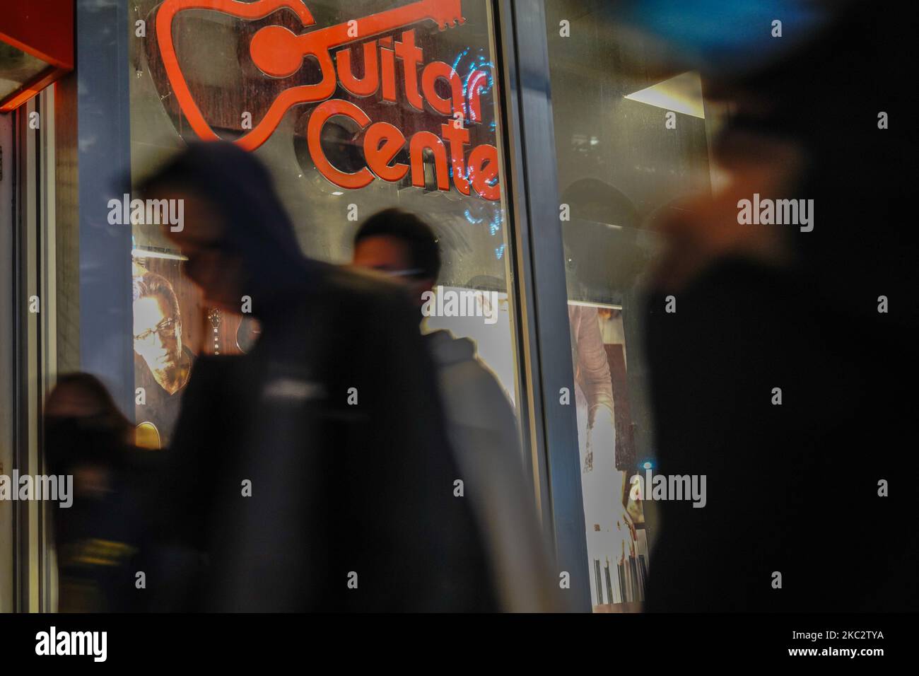 General views of Guitar Center on East 14th Street in Manhattan, New York City on October 27