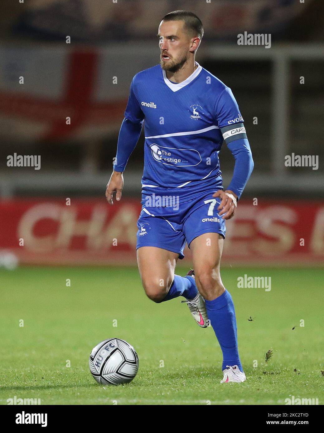 Hartlepool United's Kieran Burton during the Vanarama National League match  between Altrincham and Hartlepool United at