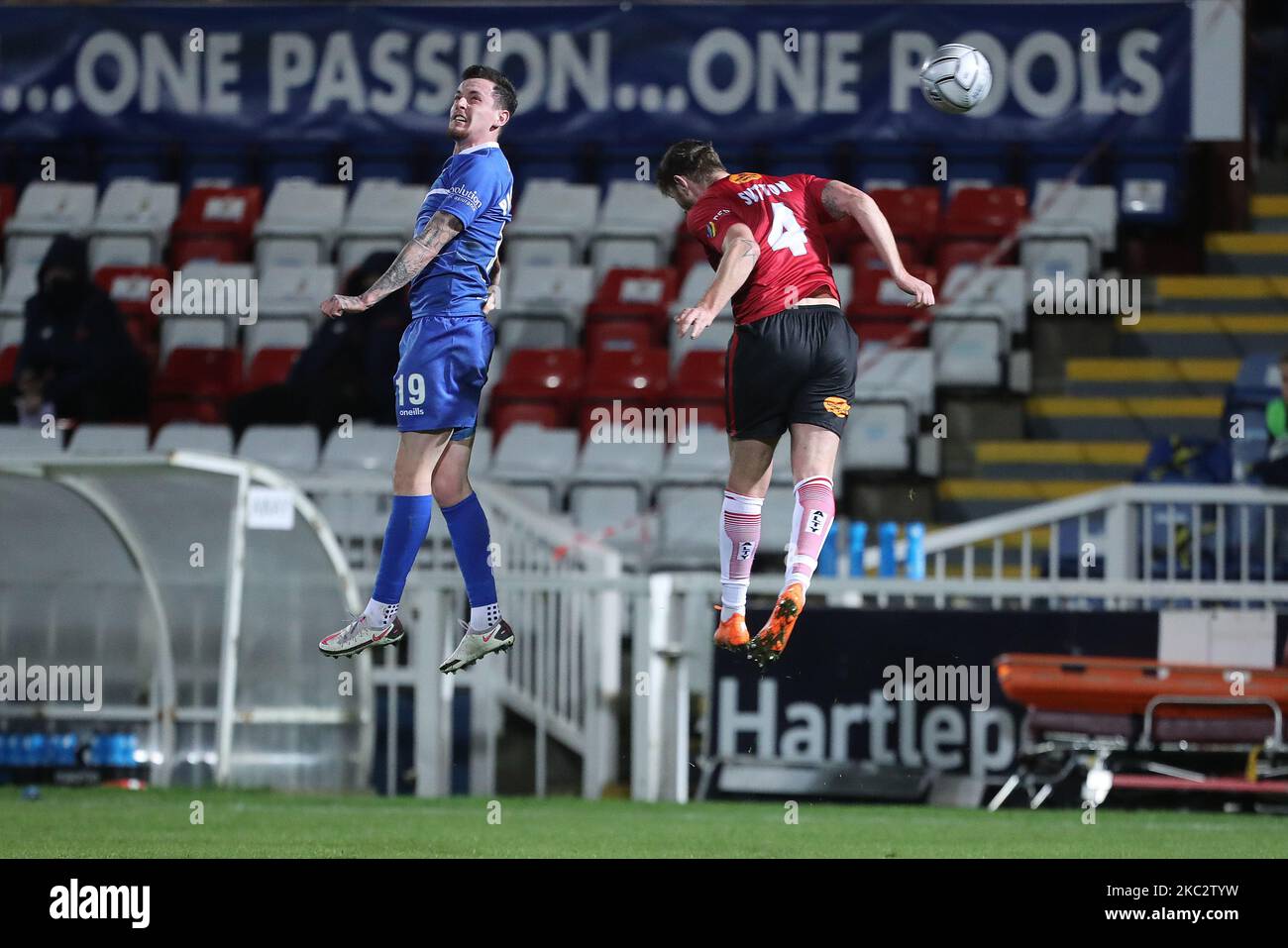 Hartlepool United's Ollie Finney during the Vanarama National League match  between Altrincham and Hartlepool United at