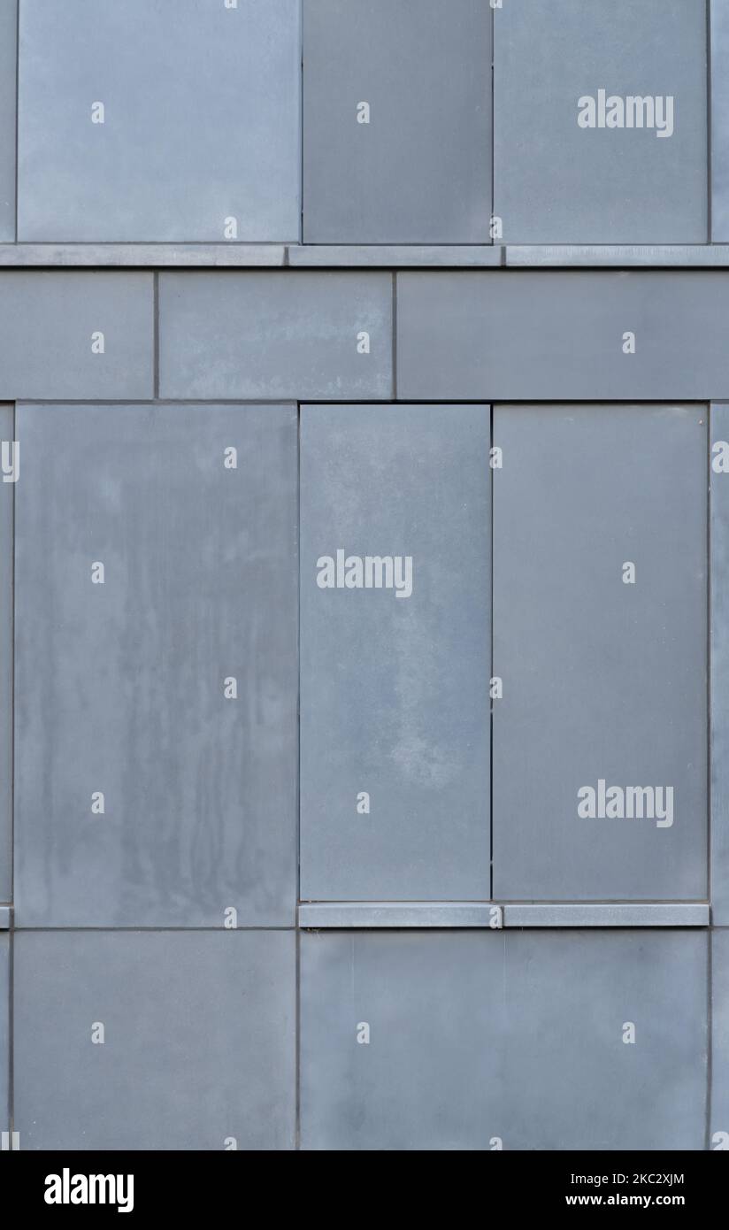 Concrete Wall Building Facade. Modern Architecture Exterior Stock Photo