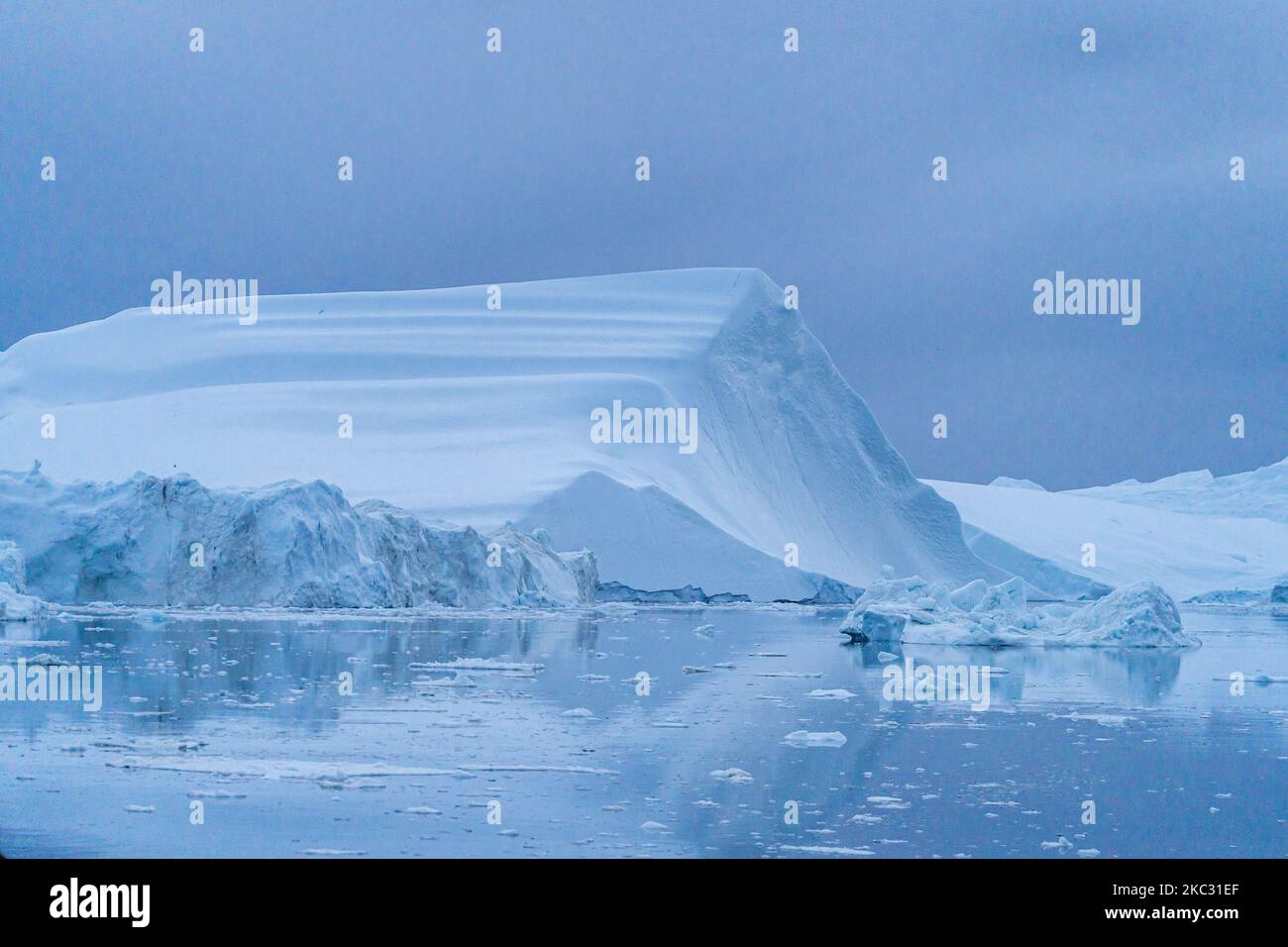 Icebergs near Ilulissat, Greenland. Climate change is having a profound ...
