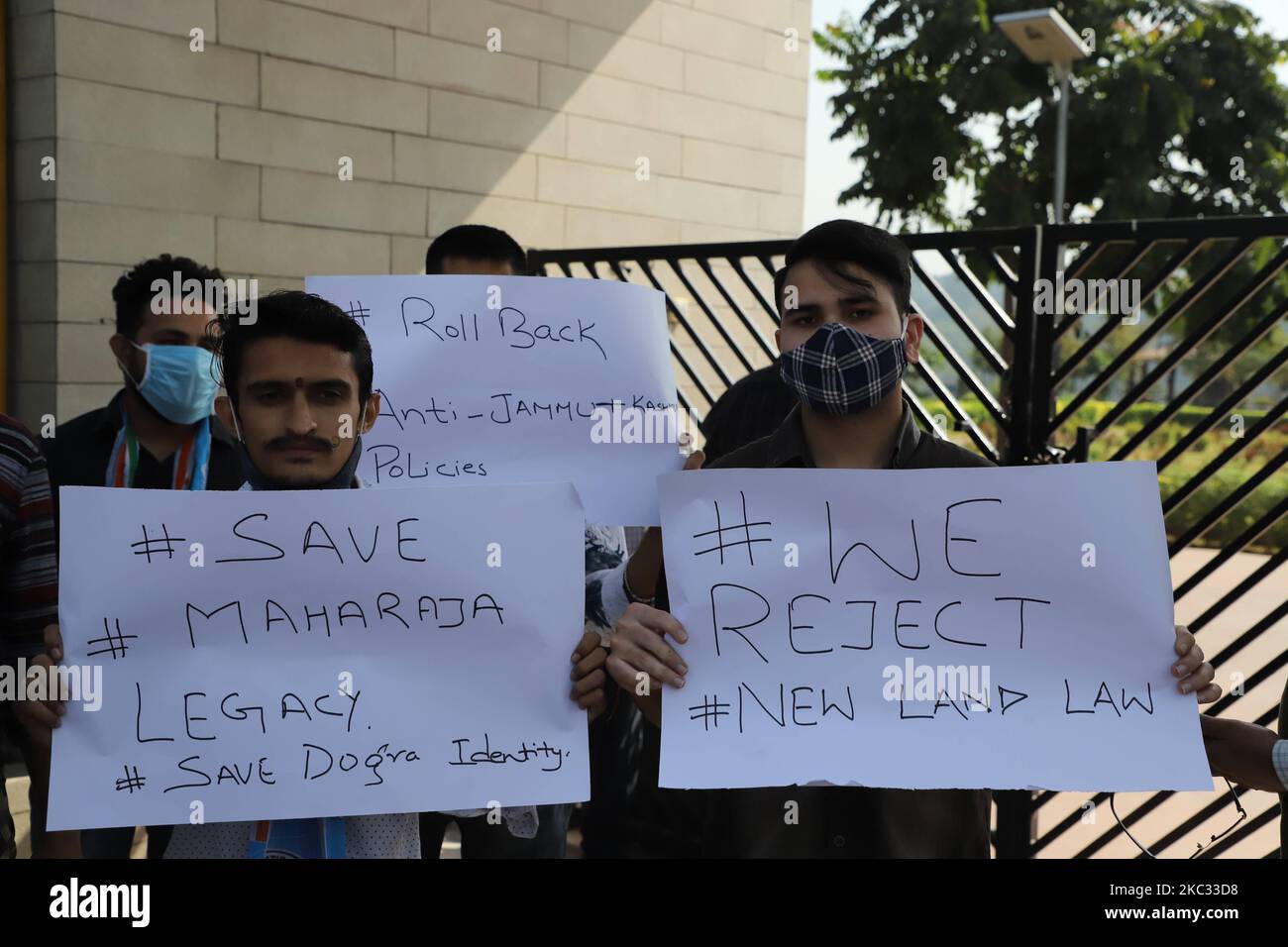 Outrage continues in Jammu city against the Newly enforced Land law for ...