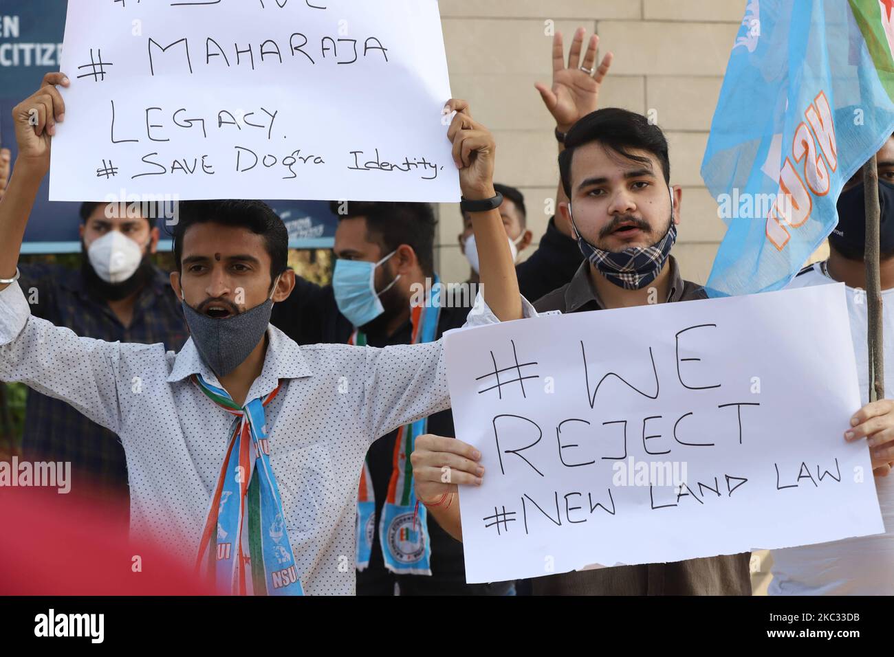 Outrage continues in Jammu city against the Newly enforced Land law for ...