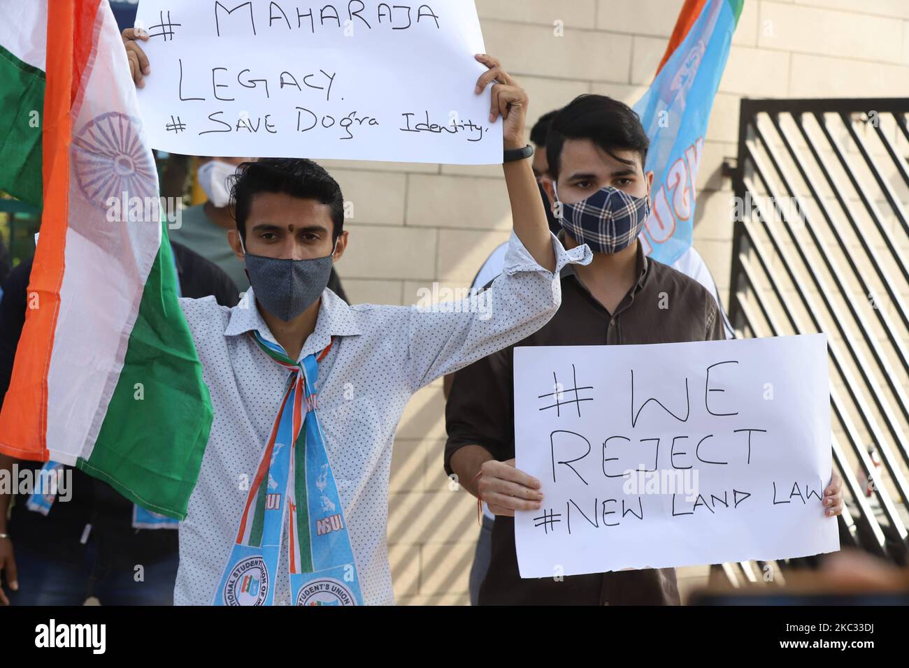 Outrage continues in Jammu city against the Newly enforced Land law for ...