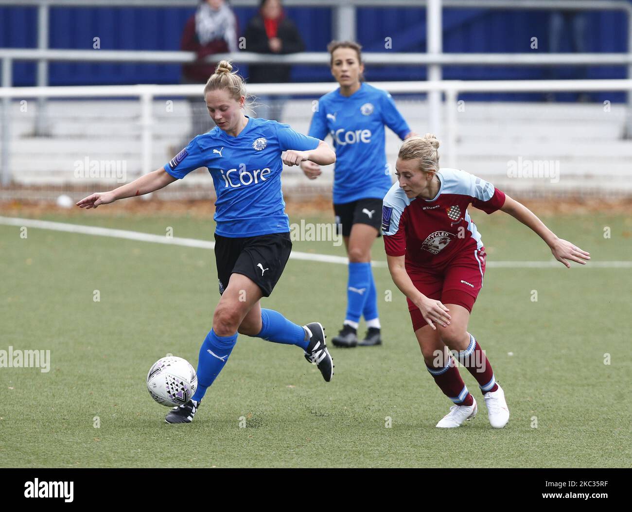 Jay Blackie of Billericay Town Ladies during The Vitality Women's FA Cup Third Round Qualifying between Billericay Town Ladies and Chasham United Ladies at New Lodge, Billericay on 01st November, 2020 (Photo by Action Foto Sport/NurPhoto) Stock Photo