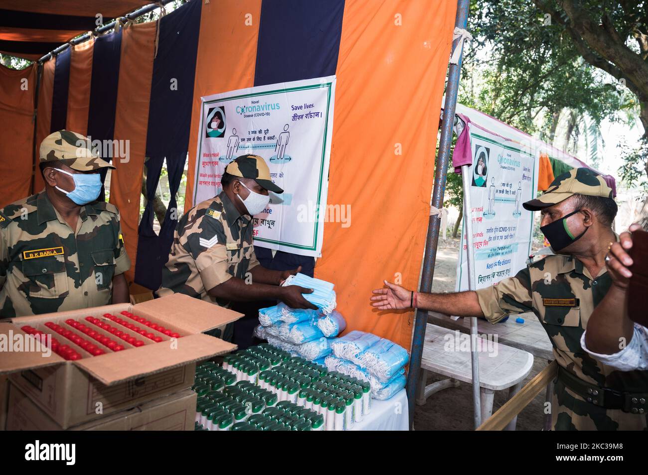 The Indian Border Security Force (BSF) 84 battalion organizes a Civic