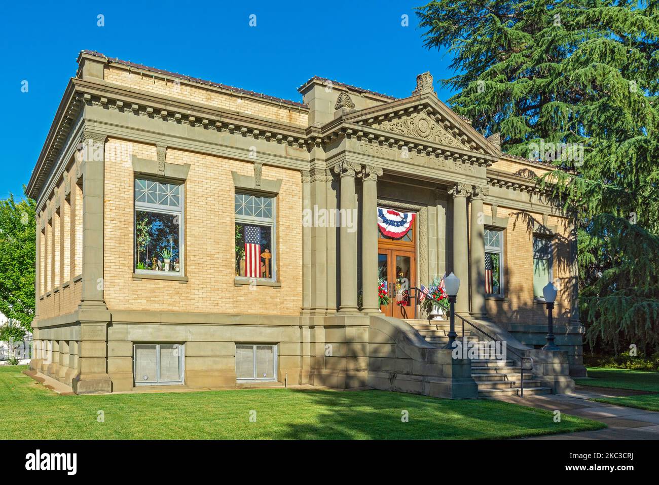 California, Red Bluff, Herbert Kraft Free Library, built 1908 Stock Photo