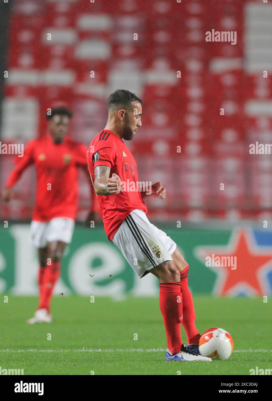 Nicolas Otamendi of SL Benfica in action during the UEFA Europa League Group D stage match between SL Benfica and Rangers FC at Estadio da Luz on November 5, 2020 in Lisbon, Portugal. (Photo by Paulo Nascimento/NurPhoto) Stock Photo
