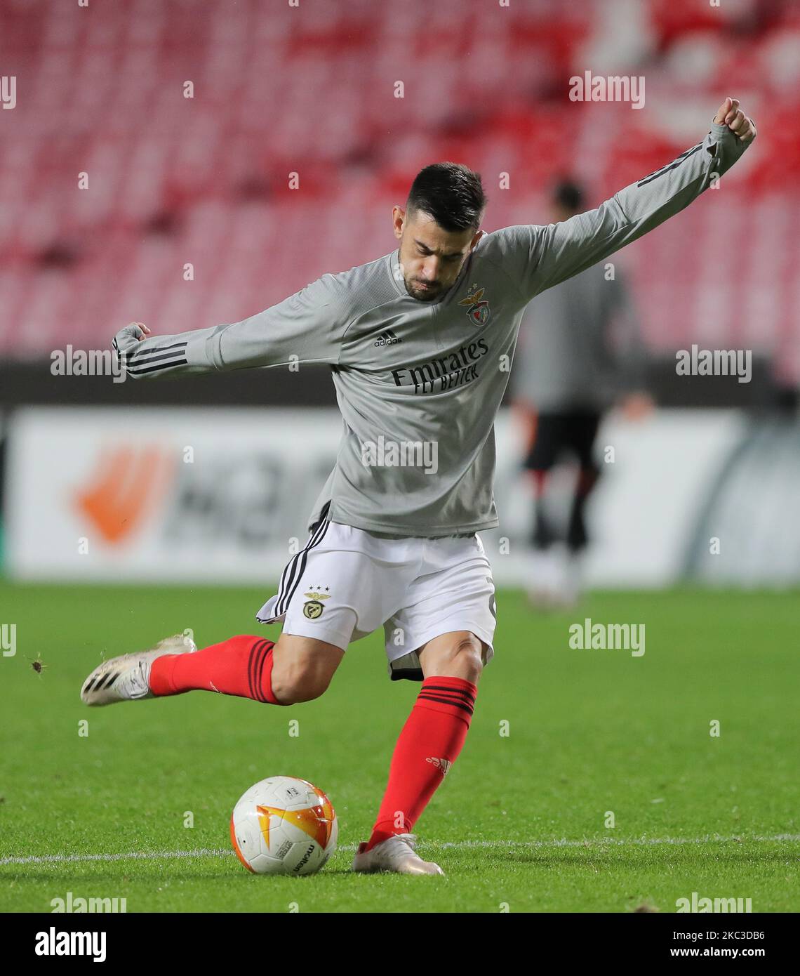 Pizzi of SL Benfica in warm-up during the UEFA Europa League Group D stage match between SL Benfica and Rangers FC at Estadio da Luz on November 5, 2020 in Lisbon, Portugal. (Photo by Paulo Nascimento/NurPhoto) Stock Photo