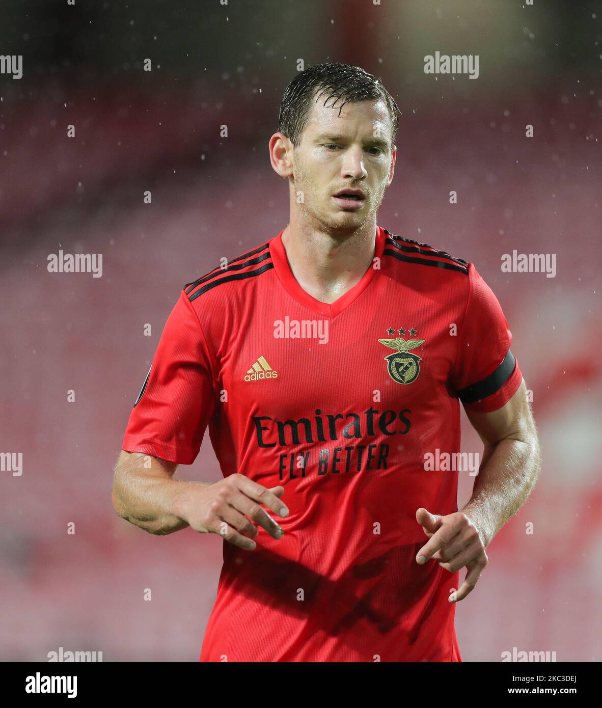 Jan Vertonghen of SL Benfica during the UEFA Europa League Group D stage match between SL Benfica and Rangers FC at Estadio da Luz on November 5, 2020 in Lisbon, Portugal. (Photo by Paulo Nascimento/NurPhoto) Stock Photo
