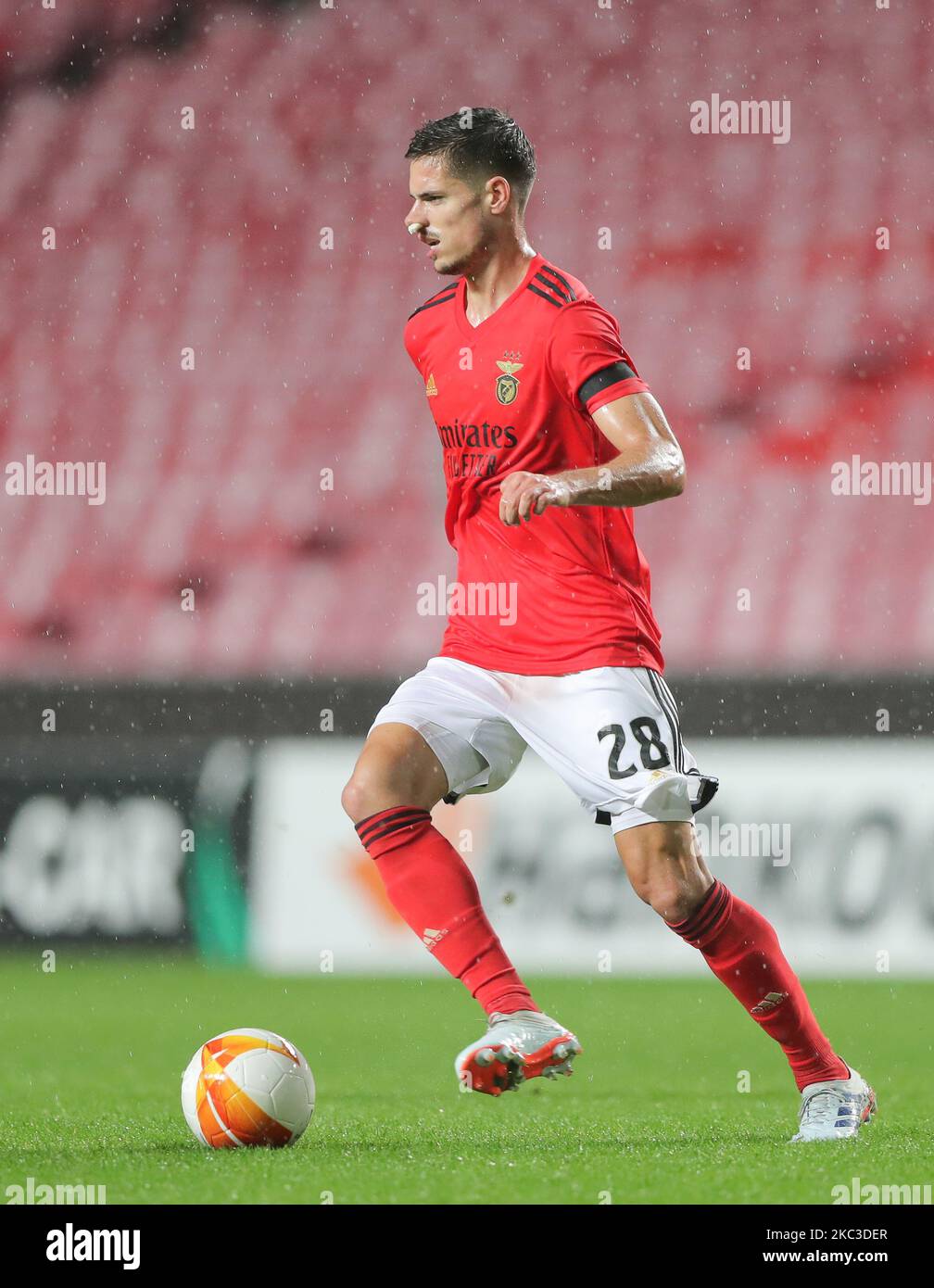 Julian Weigl of SL Benfica in action during the UEFA Europa League Group D stage match between SL Benfica and Rangers FC at Estadio da Luz on November 5, 2020 in Lisbon, Portugal. (Photo by Paulo Nascimento/NurPhoto) Stock Photo